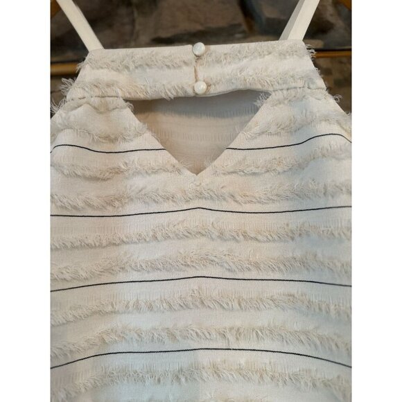 Maeve White Textured Tank Top - Picture 3 of 9
